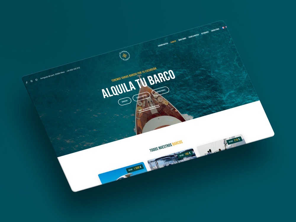 Evasion Nautica, Site web nautique